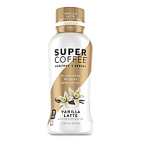 KITULife Super Coffee Ready-to-Drink Coffee, Vanilla Latte, 12 oz Bottle, 12/Carton (00012)