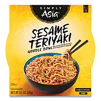 McCormick Simply Asia Sesame Teriyaki Noodle Bowl, 8.5 oz, 6/Carton (THA00086)