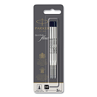 Quinkflow Refill for Parker Ballpoint Pen, Medium Tip, Black Ink, 3/Pack (2119151)