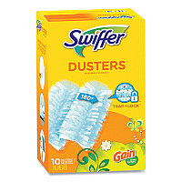 Swiffer Dusters Refill, Dust Lock Fiber, Blue, Gain Original Scent, 10/Pack (08306)