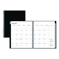 Blue Sky Enterprise Monthly Planner, 10 x 8, Black Cover, 12-Month (Jan to Dec): 2026 (131794)