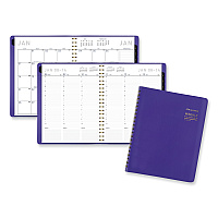 AT-A-GLANCE Contemporary Weekly/Monthly Planner, 11.38 x 9, Purple Cover, 12-Month (Jan to Dec): 2026 (70940X14)