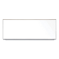 Ghent Magnetic Porcelain Whiteboard with Satin Aluminum Frame and Map Rail, 144.59 x 60.47, White Surface (M1P5121M)