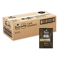 Peet's Coffee &amp; Tea FLAVIA Ground Coffee Freshpacks, Cafe  Domingo Blend, 0.35 oz Freshpack, 76/Carton (LPC00262)