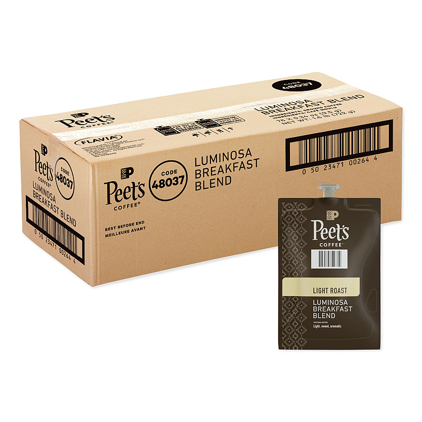 Peet's Coffee & Tea FLAVIA Ground Coffee Freshpacks, Colombia Luminosa, 76/Carton (LPC00264)