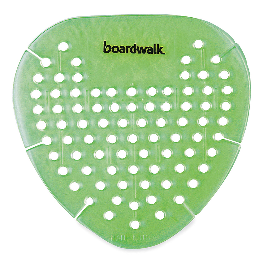 Boardwalk&reg; Gem Urinal Screens, Herbal Mint Fragrance, 12 Screens (BWKGEMHMI)