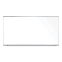 Ghent Magnetic Porcelain Whiteboard with Aluminum Frame, 120.59 x 60.47, White Surface, Satin Aluminum Frame (M1P5104)
