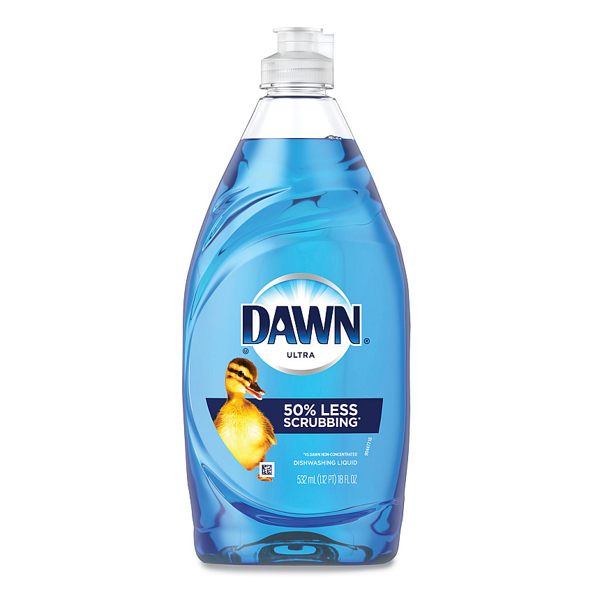 Dawn Ultra Liquid Dish Detergent, Original Scent, 18 oz Pour Bottle, 10/Carton (09403)