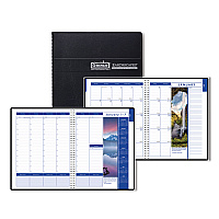 House of Doolittle Earthscapes Recycled Weekly/Monthly Appointment Book, Landscape Photos, 11 x 8.5, Black Soft Cover, 12-Month (Jan-Dec): 2026 (273)