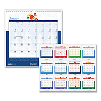 House of Doolittle Recycled Seasonal Wall Calendar, Illustrated Seasons Artwork, 12 x 12, 12-Month (Jan to Dec): 2026 (338)