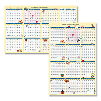 House of Doolittle Recycled Seasonal Laminated Wall Calendar, Illustrated Seasons Artwork, 24 x 37, 12-Month (Jan to Dec): 2026 (3983)