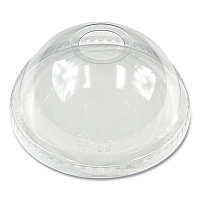 Boardwalk&reg; PET Cold Cup Dome Lids, Fits 9 oz. to 12 oz. PET Cups, Clear, 100/Pack (BWKPET912DOMEPK)