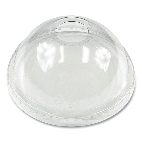 Boardwalk&reg; PET Cold Cup Dome Lids, Fits 9 oz. to 12 oz. PET Cups, Clear, 100/Pack (BWKPET912DOMEPK)