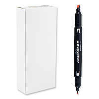 Tombow Edge Highlighters, Red Ink, Chisel/Bullet Tip, Red Barrel, 10/Box (56412)