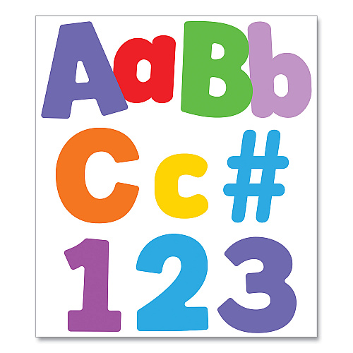 Carson-Dellosa EZ Letter Combo Packs, Color Splash Assortment, 4"h, 219 Characters (130098)