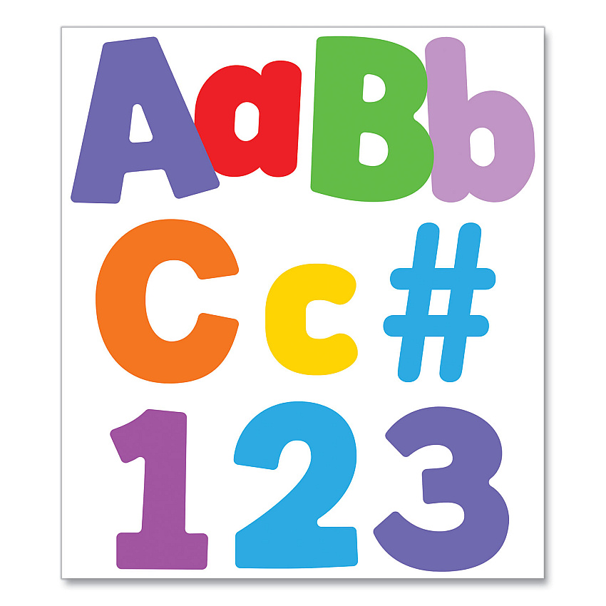 Carson-Dellosa EZ Letter Combo Packs, Color Splash Assortment, 4"h, 219 Characters (130098)