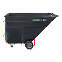 Rubbermaid Commercial BRUTE Rotomolded Tilt Truck, 303 gal, 1,200 lb Capacity, Plastic, Black (1025BLA)
