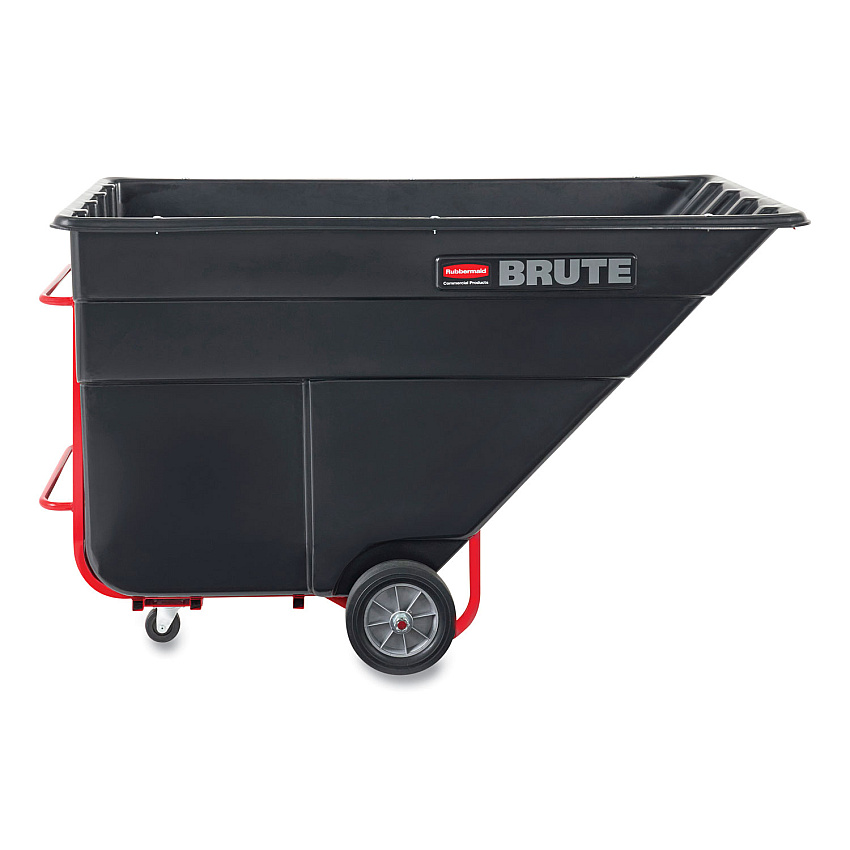 Rubbermaid Commercial BRUTE Rotomolded Tilt Truck, 303 gal, 1,200 lb Capacity, Plastic, Black (1025BLA)