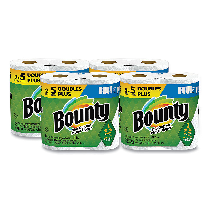 Bounty&reg; Kitchen Paper Towels, 2-Ply, 113 Sheet, 8 Rolls (08362)
