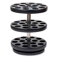 Anchor Collection 3-tier Single Serve Pod Carousel Countertop Organizer, 9.5 X 9.5 X 11.75, Black