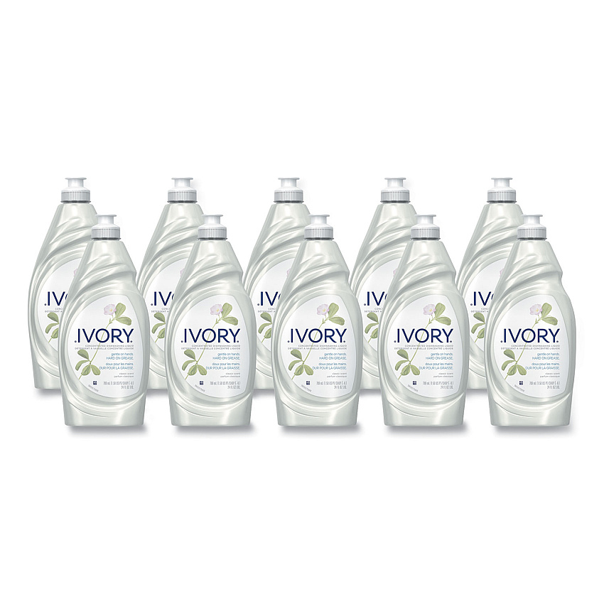 Ivory&reg; Dish Detergent, Classic Scent, 24 oz Bottle, 10 Bottles (25574)