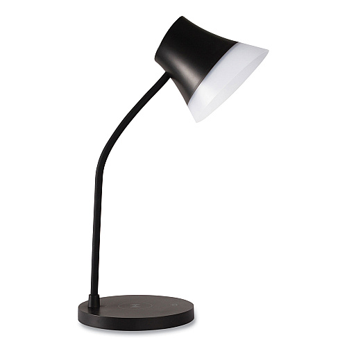 OttLite Wellness Series Shine LED Desk Lamp, 12" to 17" High, Black (CS03KQISHPR)