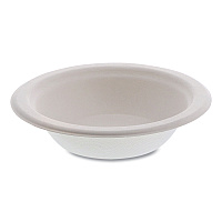 Pactiv EarthChoice PFAS Free Compostable Dinnerware, Bowl, 12 oz, Natural, 1,000/Carton (MC50012PFREE)