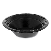 Pactiv Placesetter Deluxe Laminated Foam Dinnerware, Bowl, 4 oz, Black, 1,250/Carton (YTKB00040000)