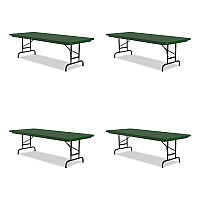 Correll Adjustable Folding Tables, Rectangular, 72