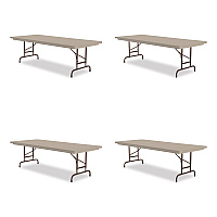 Correll Adjustable Folding Tables, Rectangular, 72