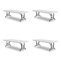 Correll Adjustable Folding Tables, Rectangular, 96