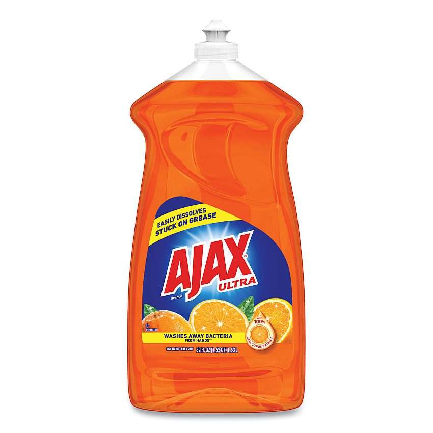 Ajax&reg; Triple Action Antibacterial Dish Soap, 52oz, Orange, 6 Bottles (49860CT)