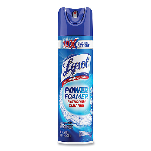 Lysol&reg; Power Foam Bathroom Cleaner, Island Breeze, 24 oz. Spray Can (02569)