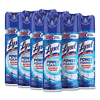 Lysol&reg; Power Foam Bathroom Cleaner, 24 oz., 12 Cans (02569CT)