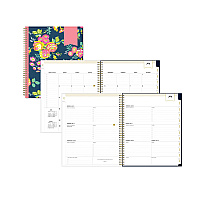 Blue Sky Day Designer Peyton Create-Your-Own Cover Weekly/Monthly Planner, Floral, 11 x 8.5, Navy, 12-Month (July to June): 2025-2026 (107924)