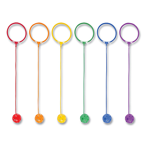 Champion Sports Swing Ball Set, 5.5" Diameter, Assorted Colors, 6/Set (SBSET)