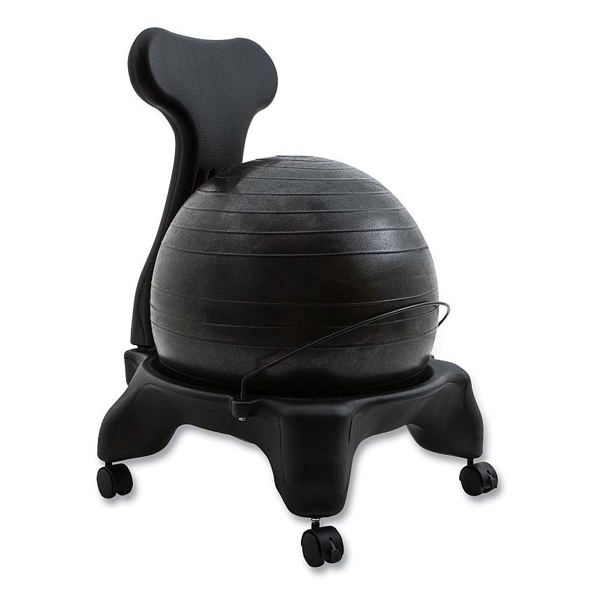 Champion Sports FitPro Ball Chair, Supports Up to 200 lb, Gray (BCHX)