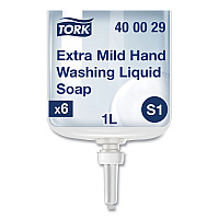 Tork Premium Extra Mild Soap Refill, Unscented, 1 L, 6/Carton (400029)
