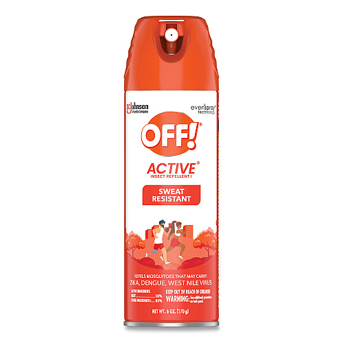 OFF! ACTIVE Insect Repellent, 6 oz Aerosol Spray, 12/Carton (334678)