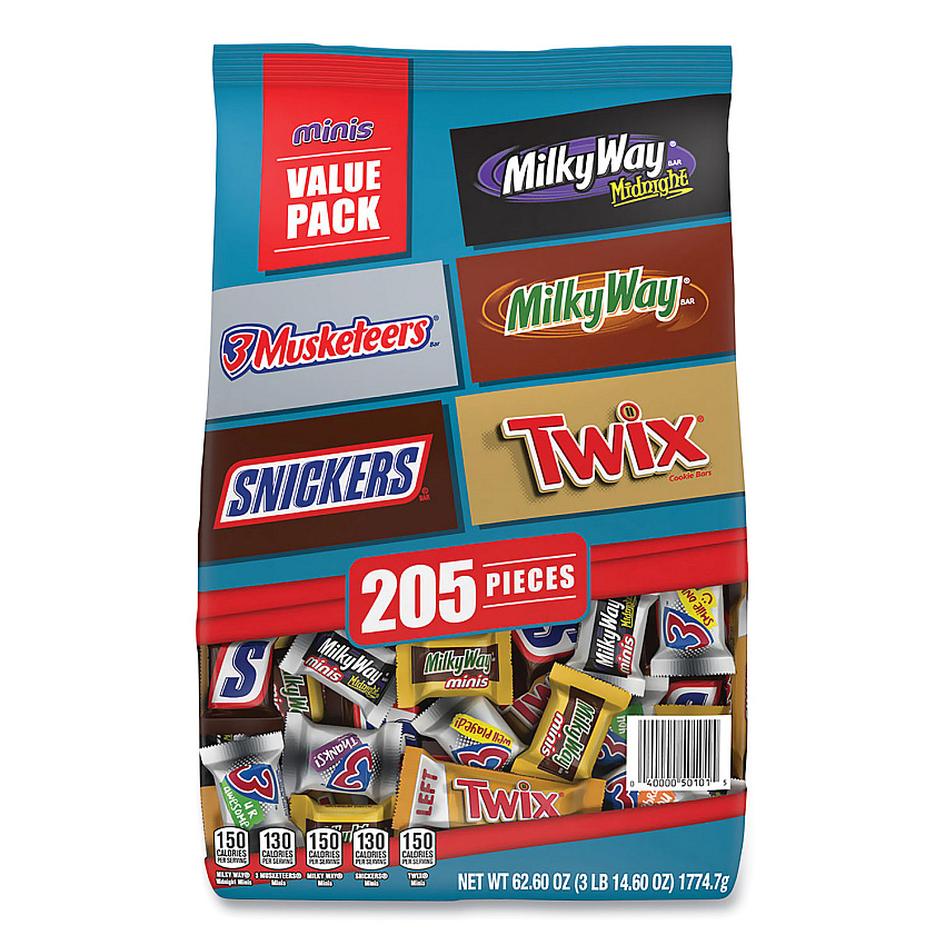 Mars Minis Mix Variety Pack, 62.6 oz Bag (22000016)