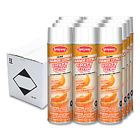 Sprayway Orange Citrus Crazy Clean, Orange Scent, 19 oz Aerosol Spray, Dozen (985)