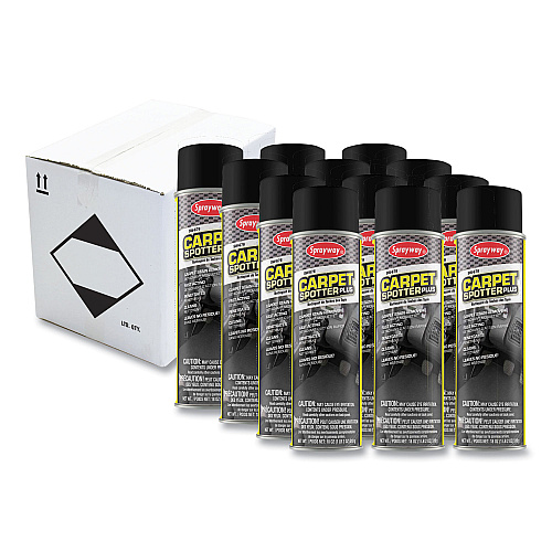 Sprayway Carpet Spotter Plus, Butyl Scent, 18 oz Aerosol Spray, Dozen (676)
