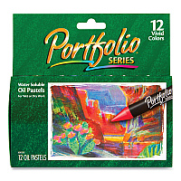 Crayola Portfolio Series Oil Pastels, 12 Assorted Colors, 12/Pack (523612)