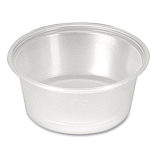 Fabri-Kal Portion Cups, 1.5 oz, Clear, 250/Sleeve, 10 Sleeves/Carton (PPC150)