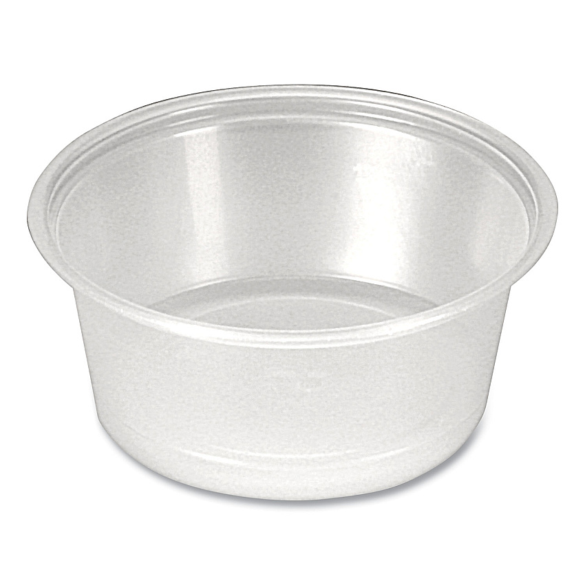 Fabri-Kal Portion Cups, 1.5 oz, Clear, 250/Sleeve, 10 Sleeves/Carton (PPC150)