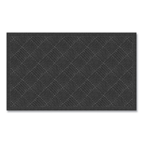 Apache Mills Ecomat Crosshatch Entry Mat, 36 x 60, Charcoal (072023)