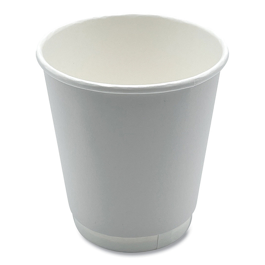Boardwalk Paper Hot Cups, Double-Walled, 10 oz, White, 25/Pack (BWKDW10HCUPPK)