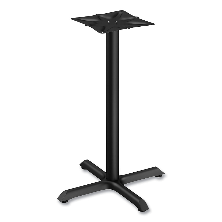 Alera Hospitality Series Single-Column Bases, 27.5" Diameter x 40.38"h, 300 lb Cap, Steel, Black (ALETBH423B)