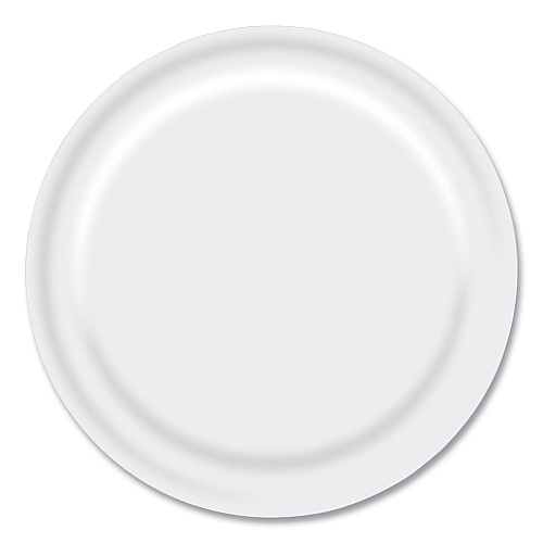 Boardwalk Paper Dinnerware, Plate, 9" dia, White, 1,000/Carton (BWKWH9PLT)