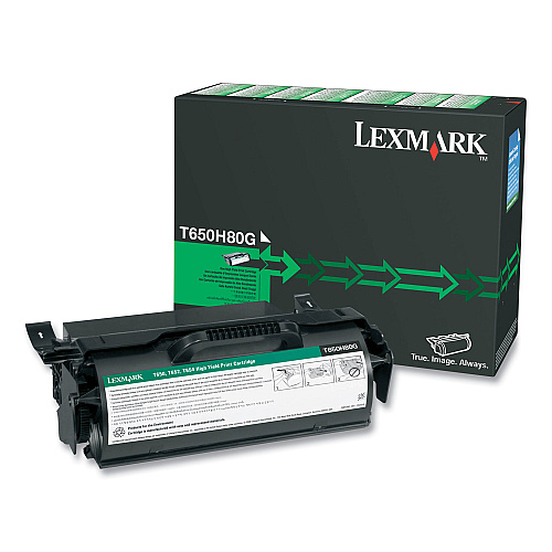 Lexmark T650H80G Toner, 25,000 Page-Yield, Black